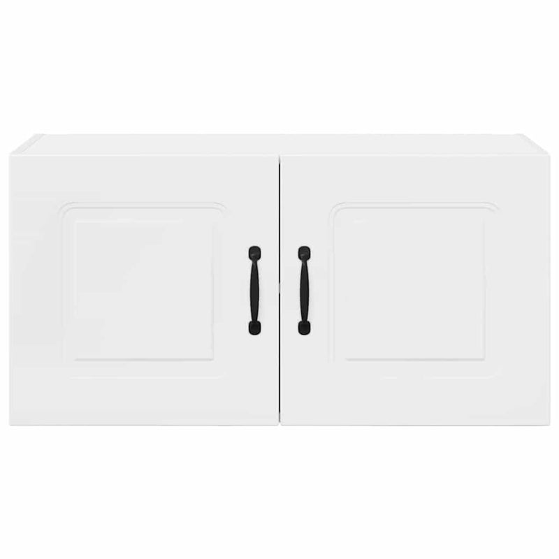 vidaXL Fali konyhaszekrény Magas Fényű Fehér 80 x 31 x 40 cm Faanyag