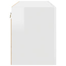 vidaXL Mosogatógép panel Kalmar Magas Fényű Fehér 80 x 31 x 40 cm