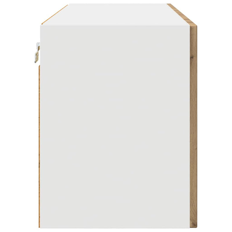 vidaXL Fali konyhaszekrény Artisan tölgy 80 x 31 x 40 cm Faanyag