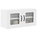 vidaXL Fali konyhaszekrény polcokkal Fehér 80 x 31 x 40 cm Faanyag