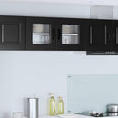 vidaXL Mosogatógép panel Kalmar Fekete 80 x 31 x 40 cm Faanyag