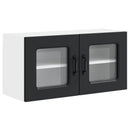 vidaXL Mosogatógép panel Kalmar Fekete 80 x 31 x 40 cm Faanyag