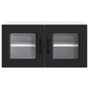 vidaXL Mosogatógép panel Kalmar Fekete 80 x 31 x 40 cm Faanyag