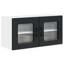 vidaXL Mosogatógép panel Kalmar Fekete 80 x 31 x 40 cm Faanyag