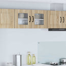 vidaXL Mosogatógép panel Kalmar Sonoma tölgy 80 x 31 x 40 cm Faanyag