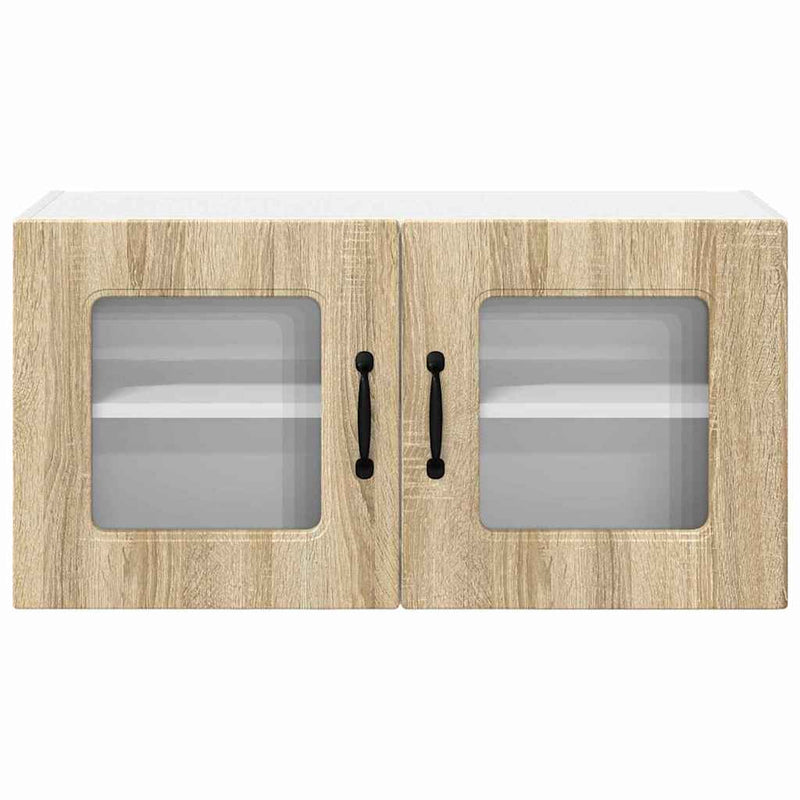 vidaXL Fali konyhaszekrény Sonoma tölgy 80 x 31 x 40 cm Faanyag