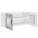 vidaXL Mosogatógép panel Kalmar Beton Szürke 80 x 31 x 40 cm Faanyag