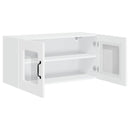 vidaXL Mosogatógép panel Kalmar Magas Fényű Fehér 80 x 31 x 40 cm