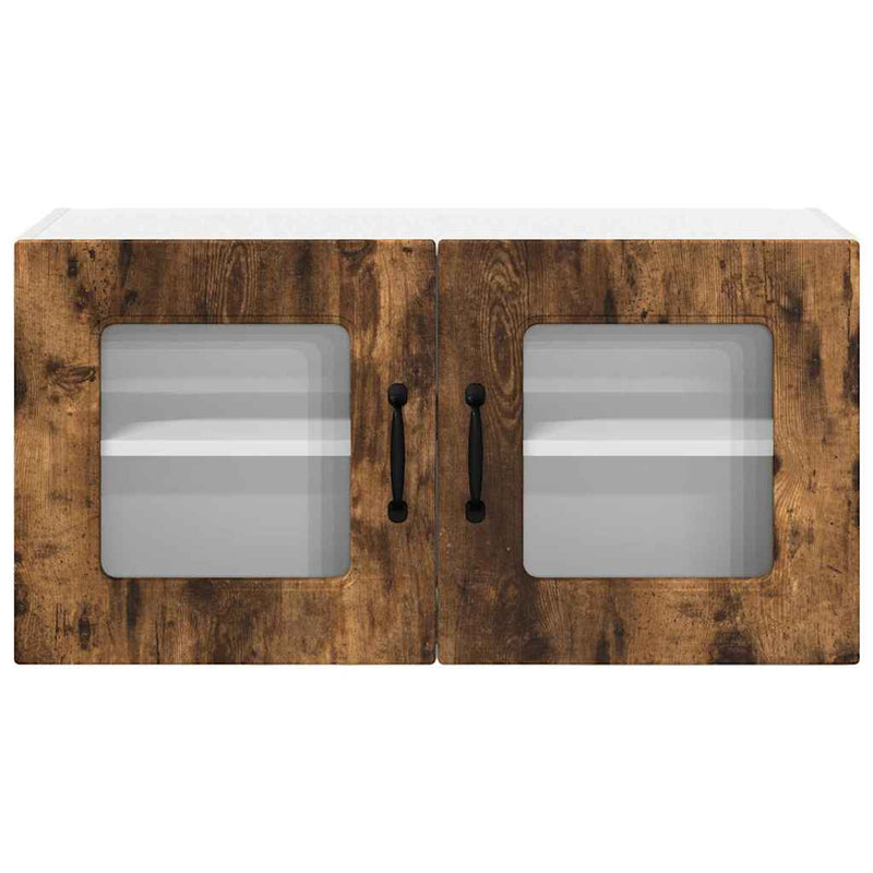 vidaXL Fali konyhaszekrény Füstölt tölgy 80 x 31 x 40 cm Faanyag