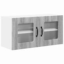 vidaXL Fali konyhaszekrény Szürke Sonoma 80 x 31 x 40 cm Faanyag