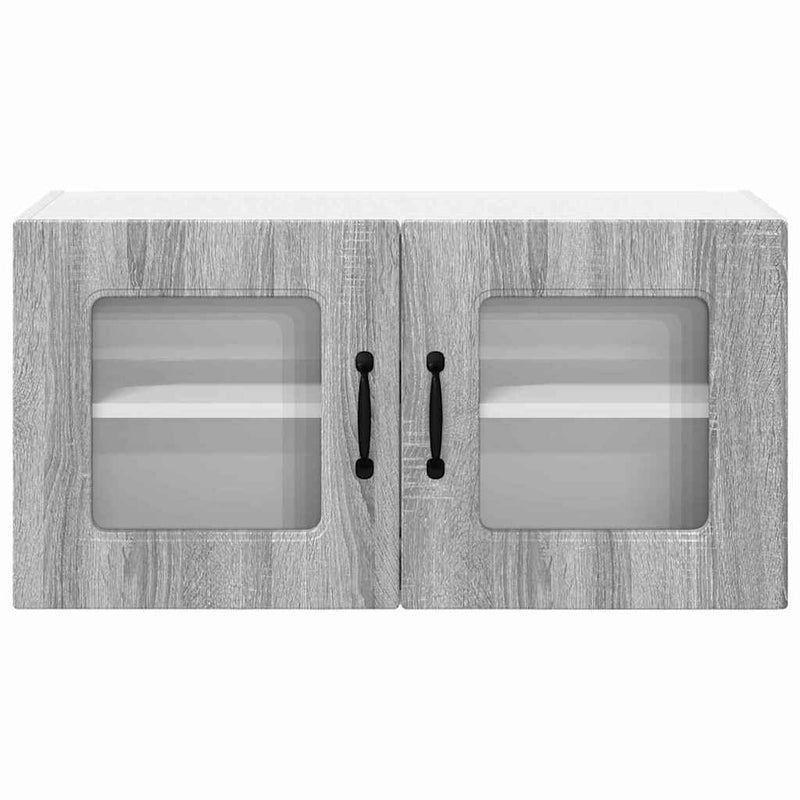 vidaXL Fali konyhaszekrény Szürke Sonoma 80 x 31 x 40 cm Faanyag