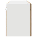 vidaXL Fali konyhaszekrény Artisan tölgy 80 x 31 x 40 cm Faanyag