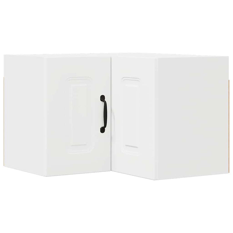 vidaXL Fali konyhaszekrény polcokkal Fehér 57 x 57 x 40 cm Faanyag