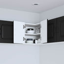 vidaXL Mosogatógép panel Kalmar Fekete 57 x 57 x 40 cm Faanyag