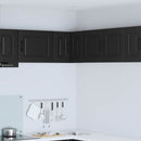 vidaXL Mosogatógép panel Kalmar Fekete 57 x 57 x 40 cm Faanyag