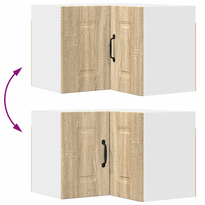 vidaXL Fali konyhaszekrény Sonoma tölgy 57 x 57 x 40 cm Faanyag