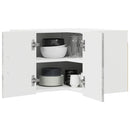 vidaXL Fali konyhaszekrény Beton Szürke 57 x 57 x 40 cm Faanyag