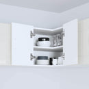 vidaXL Fali konyhaszekrény Magas Fényű Fehér 57 x 57 x 40 cm Faanyag