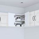 vidaXL Mosogatógép panel Kalmar Magas Fényű Fehér 57 x 57 x 40 cm