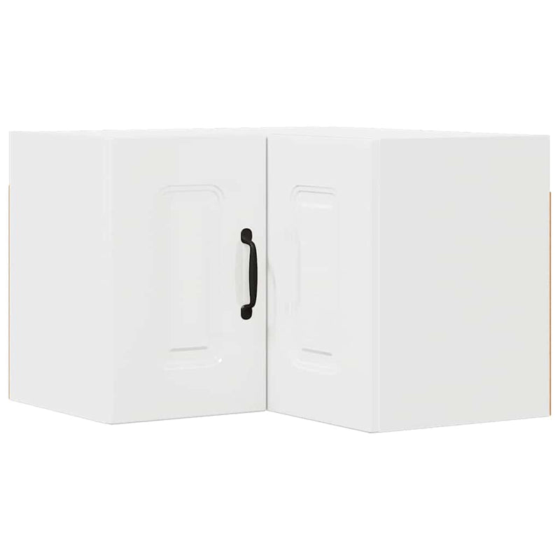 vidaXL Fali konyhaszekrény Magas Fényű Fehér 57 x 57 x 40 cm Faanyag