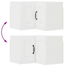 vidaXL Fali konyhaszekrény Magas Fényű Fehér 57 x 57 x 40 cm Faanyag