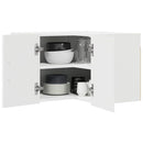 vidaXL Fali konyhaszekrény Magas Fényű Fehér 57 x 57 x 40 cm Faanyag