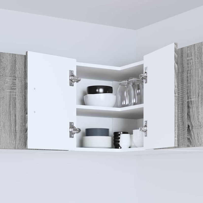 vidaXL Fali konyhaszekrény Szürke Sonoma 57 x 57 x 40 cm Faanyag