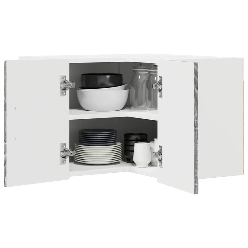 vidaXL Fali konyhaszekrény Szürke Sonoma 57 x 57 x 40 cm Faanyag