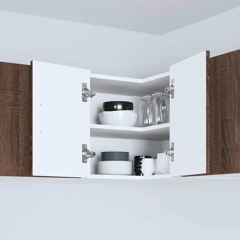 vidaXL Fali konyhaszekrény ajtóval Barna Tölgy 57 x 57 x 40 cm Faanyag