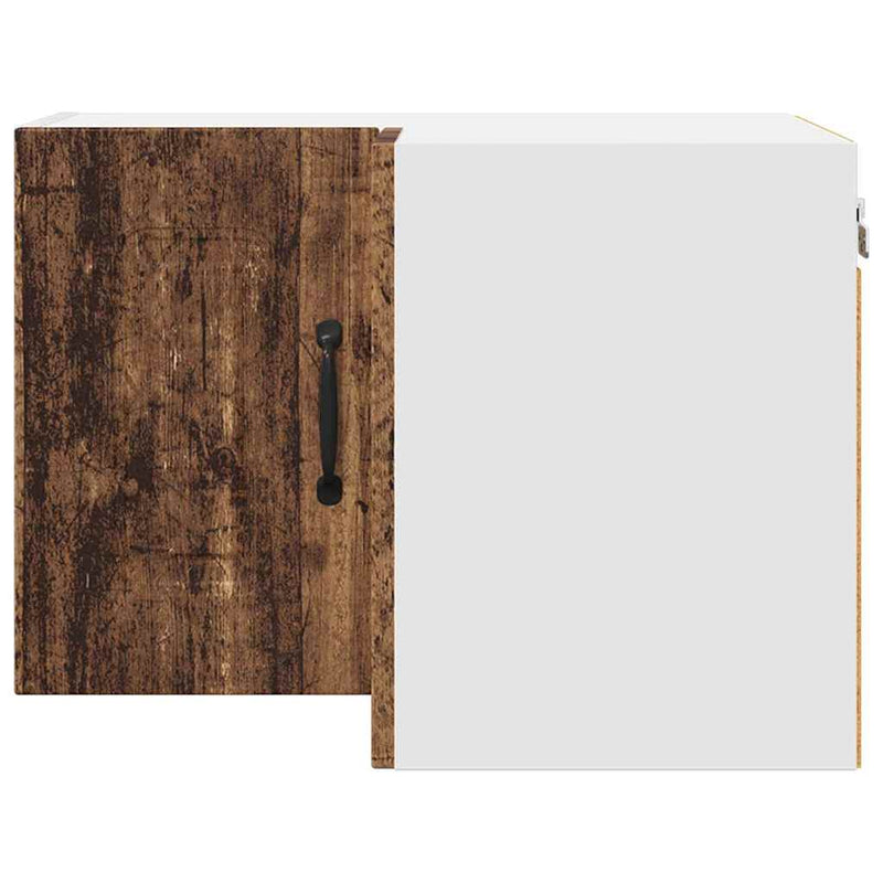 vidaXL Fali konyhaszekrény polcokkal Öreg fa 57 x 57 x 40 cm Faanyag