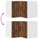 vidaXL Fali konyhaszekrény polcokkal Öreg fa 57 x 57 x 40 cm Faanyag