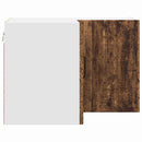 vidaXL Fali konyhaszekrény polcokkal Öreg fa 57 x 57 x 40 cm Faanyag