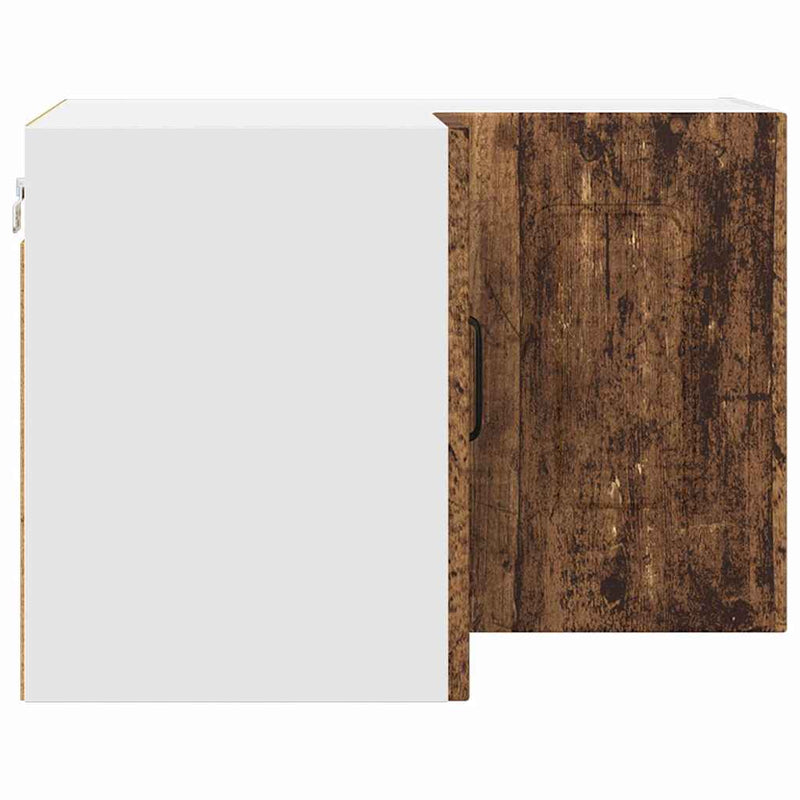 vidaXL Fali konyhaszekrény polcokkal Öreg fa 57 x 57 x 40 cm Faanyag