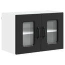 vidaXL Mosogatógép panel Kalmar Fekete 60 x 31 x 40 cm Szerelt Fa