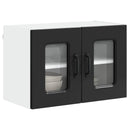 vidaXL Mosogatógép panel Kalmar Fekete 60 x 31 x 40 cm Szerelt Fa