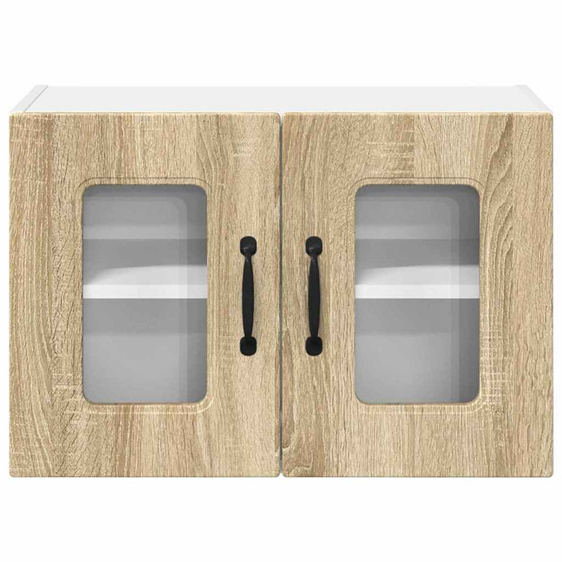 vidaXL Fali konyhaszekrény 2 pcs Sonoma tölgy 60 x 31 x 40 cm Faanyag