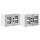 vidaXL Mosogatógép panel Kalmar 2 pcs Beton Szürke 60 x 31 x 40 cm