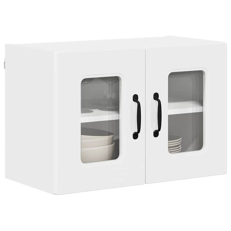 vidaXL Fali konyhaszekrény Magas Fényű Fehér 60 x 31 x 40 cm Faanyag