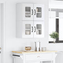 vidaXL Mosogatógép panel Kalmar 2 pcs Magas Fényű Fehér