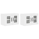 vidaXL Fali konyhaszekrény 2 pcs Magas Fényű Fehér 60 x 31 x 40 cm
