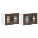 vidaXL Mosogatógép panel Kalmar 2 pcs Barna Tölgy 60 x 31 x 40 cm