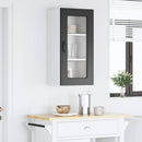 vidaXL Mosogatógép panel Kalmar Fekete 40 x 31 x 80 cm Faanyag