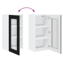vidaXL Mosogatógép panel Kalmar Fekete 40 x 31 x 80 cm Faanyag
