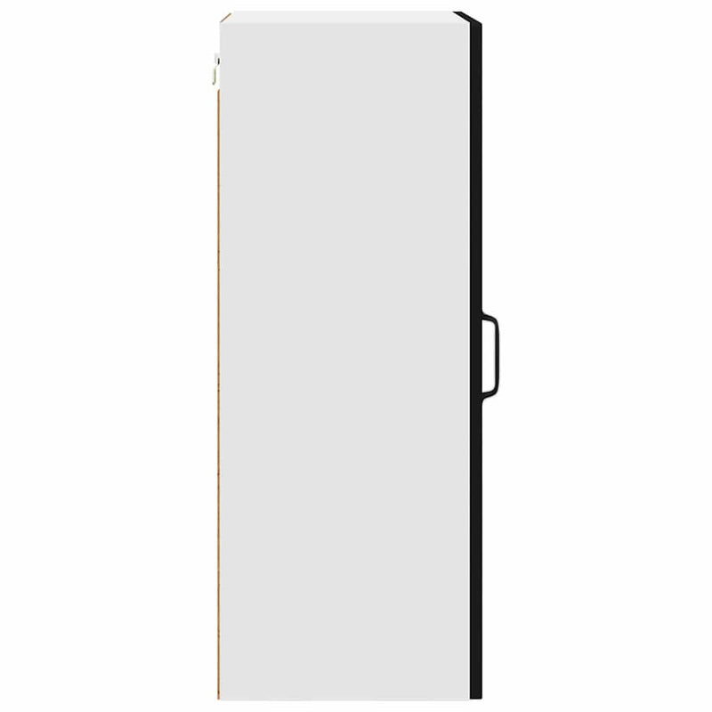 vidaXL Fali konyhaszekrény polcokkal Fekete 40 x 31 x 80 cm Faanyag