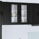 vidaXL Mosogatógép panel Kalmar 2 pcs Fekete 40 x 31 x 80 cm Faanyag