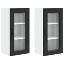 vidaXL Mosogatógép panel Kalmar 2 pcs Fekete 40 x 31 x 80 cm Faanyag