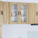 vidaXL Mosogatógép panel Kalmar Sonoma tölgy 40 x 31 x 80 cm Faanyag
