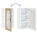 vidaXL Mosogatógép panel Kalmar Sonoma tölgy 40 x 31 x 80 cm Faanyag