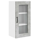 vidaXL Mosogatógép panel Kalmar Beton Szürke 40 x 31 x 80 cm Faanyag