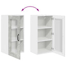 vidaXL Fali konyhaszekrény Beton Szürke 40 x 31 x 80 cm Faanyag